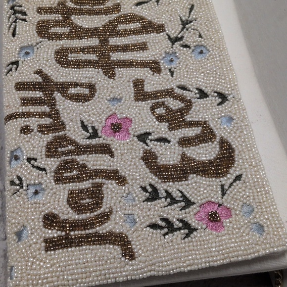 Happily Ever After Hand Beaded Women's Clutch, Bridal, Bride, Wedding Accessory - Picture 2 of 8